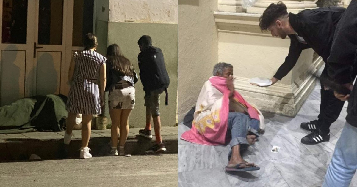 Jóvenes entregan alimentos a personas sin hogar, Santa Clara © Facebook / Diócesis de Santa Clara