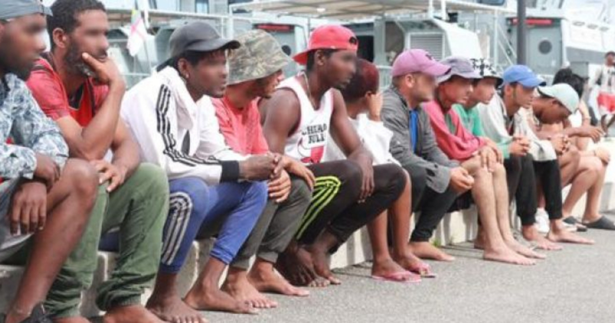 Migrantes cubanos en Bahamas (imagen de referencia) © Royal Bahamas Defence Force 