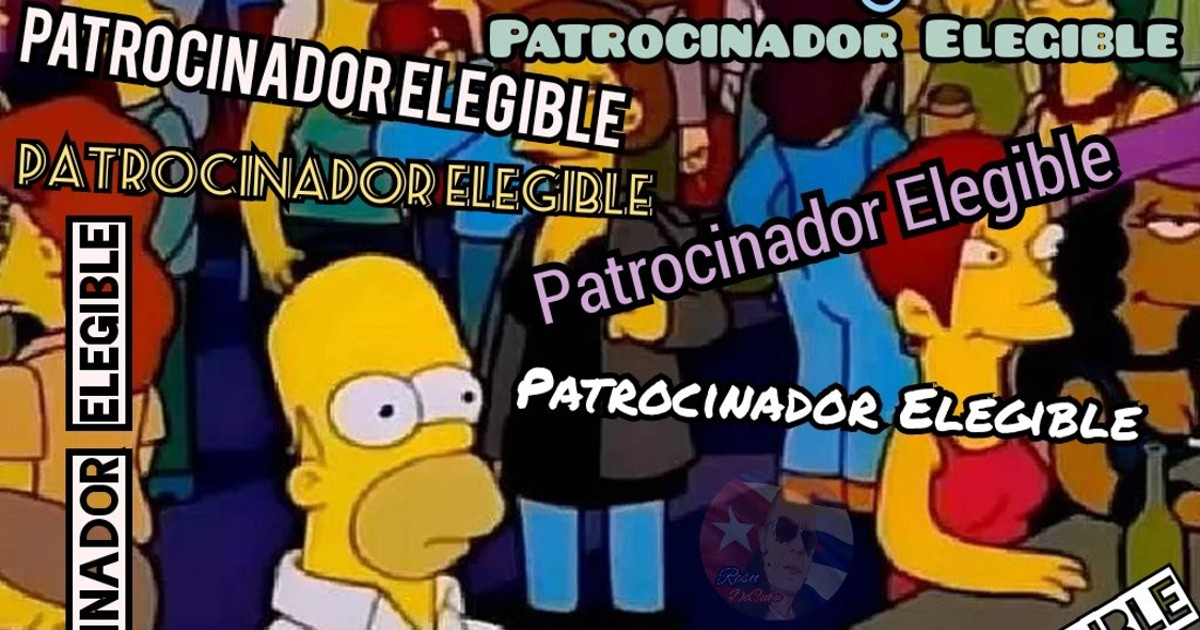 Uno de los muchos memes sobre la figura del "patrocinador" © Twitter / @ResuDecuba