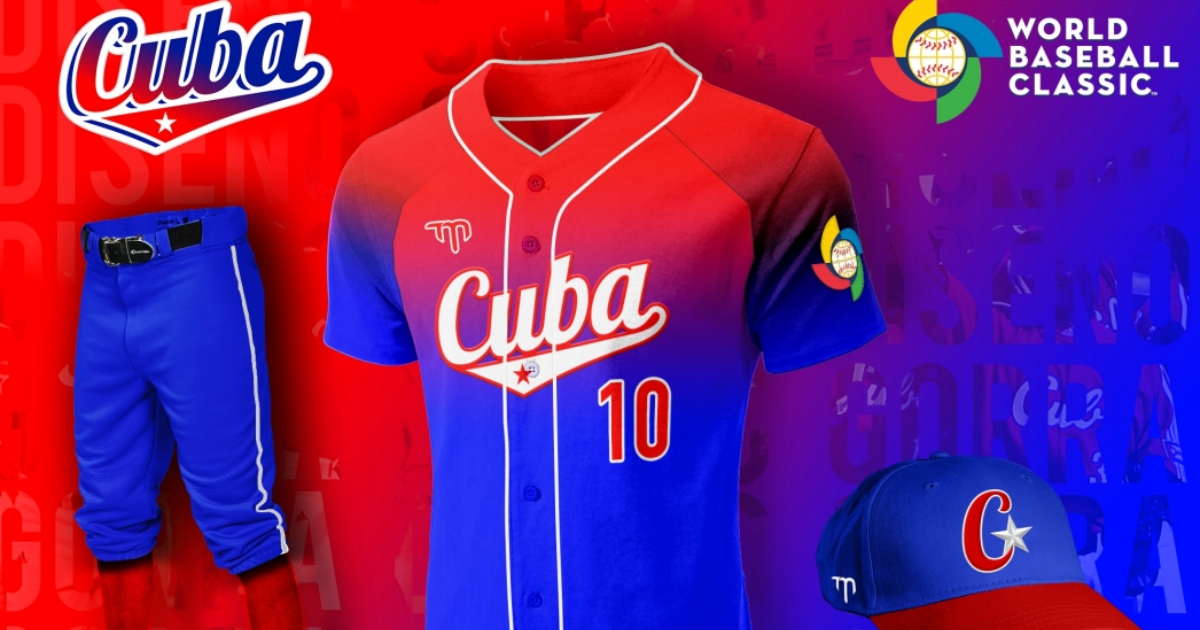 Uno de los uniformes de Cuba para el Clásico Mundial de Béisbol © JIT Deporte Cubano