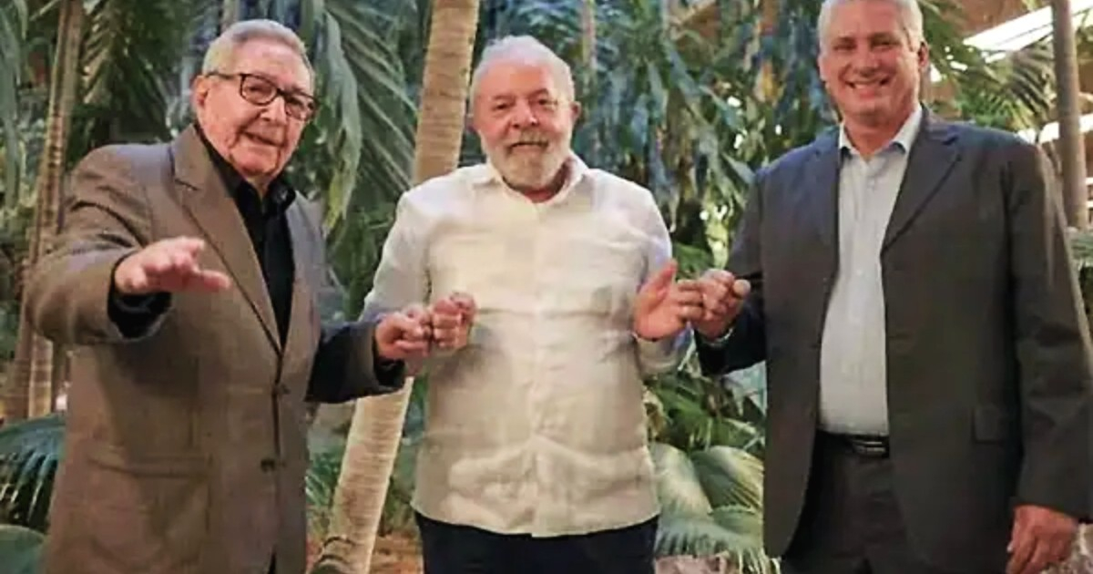 Lula da Silva con Raúl Castro y Miguel Díaz-Canel © Estudios Revolución