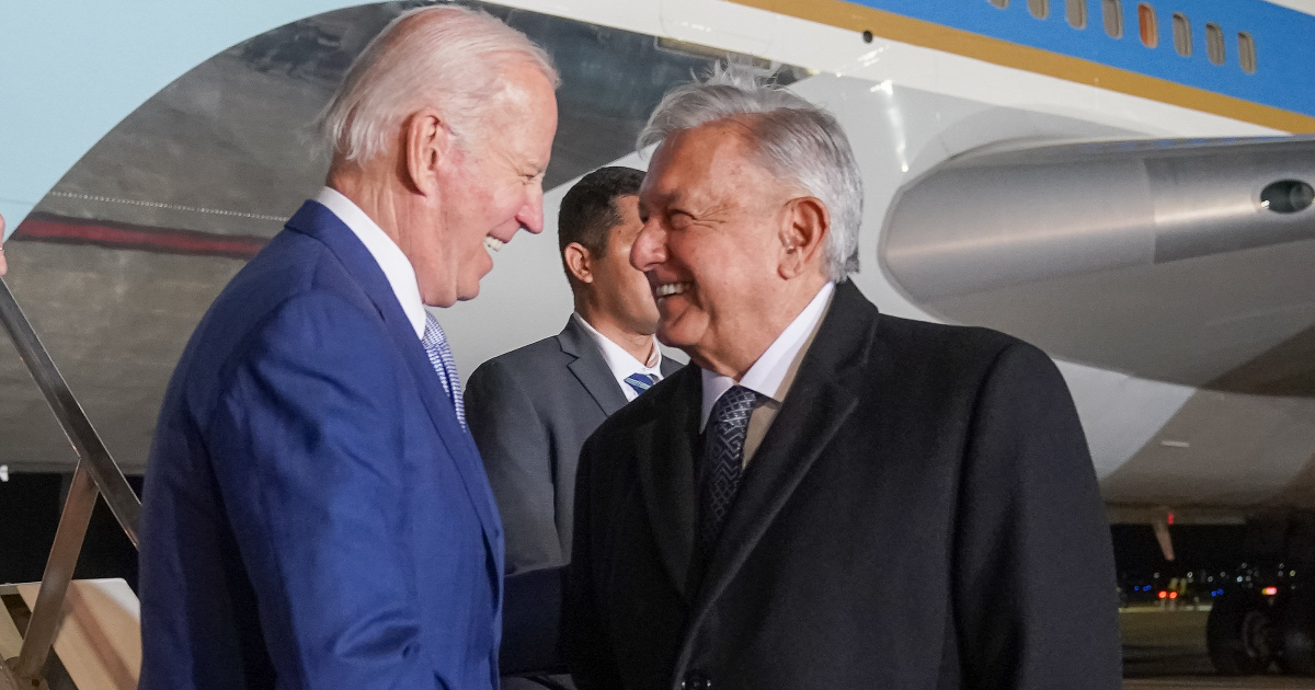 Biden llega a México © Twitter / @lopezobrador_