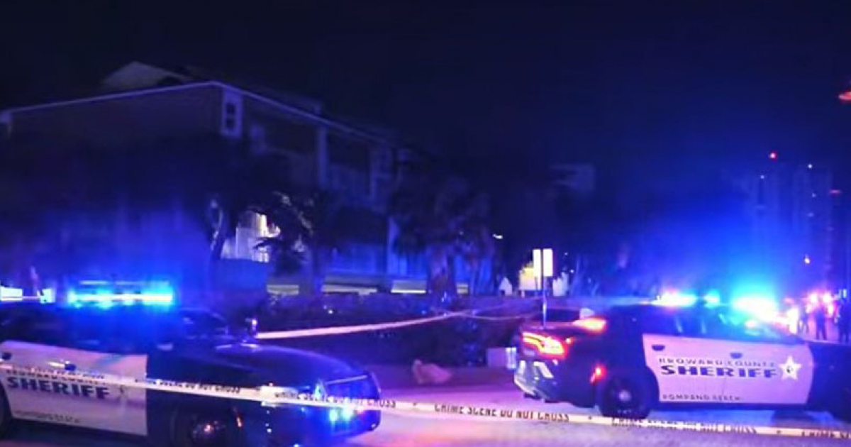 Escena del crimen © Captura de video CBS Miami