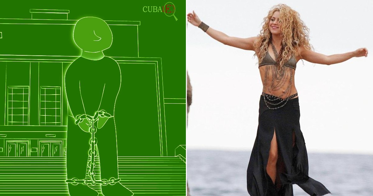 Ilustración de Cubalex y Shakira © Facebook / José Raul Gallego - Yahoo Deportes