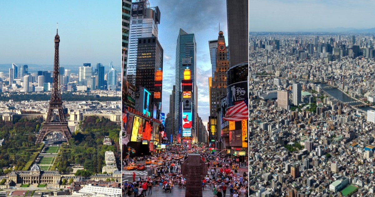 París, Nueva York y Tokio © Wikipedia 