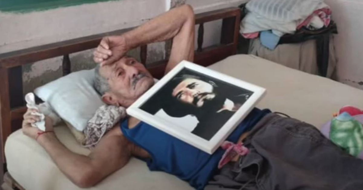 Veterano cubano abandonado por las autoridades. © Captura YouTube/Cubanet