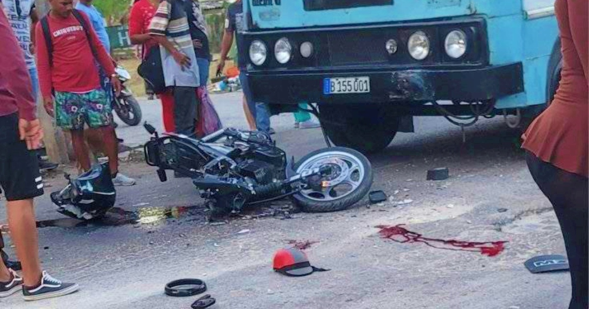 Escena del accidente © Facebook/Accidentes Buses & Camiones