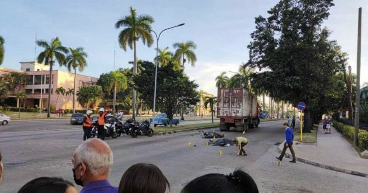 Accidente en La Habana © Facebook / Accidentes Buses & Camiones