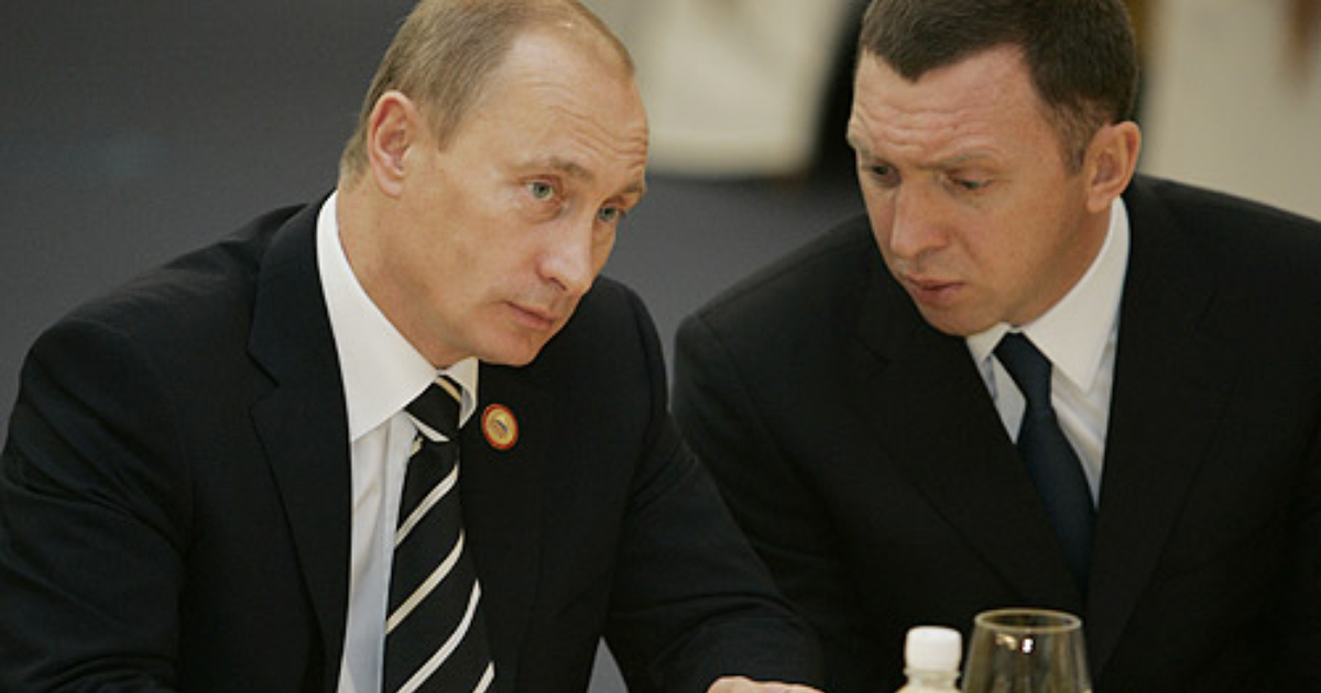 Vladimir Putin y Oleg Deripaska © Wikimedia Commons