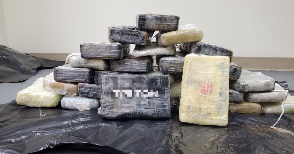 Paquetes de cocaína hallados © Twitter / Chief Patrol Agent Walter N. Slosar