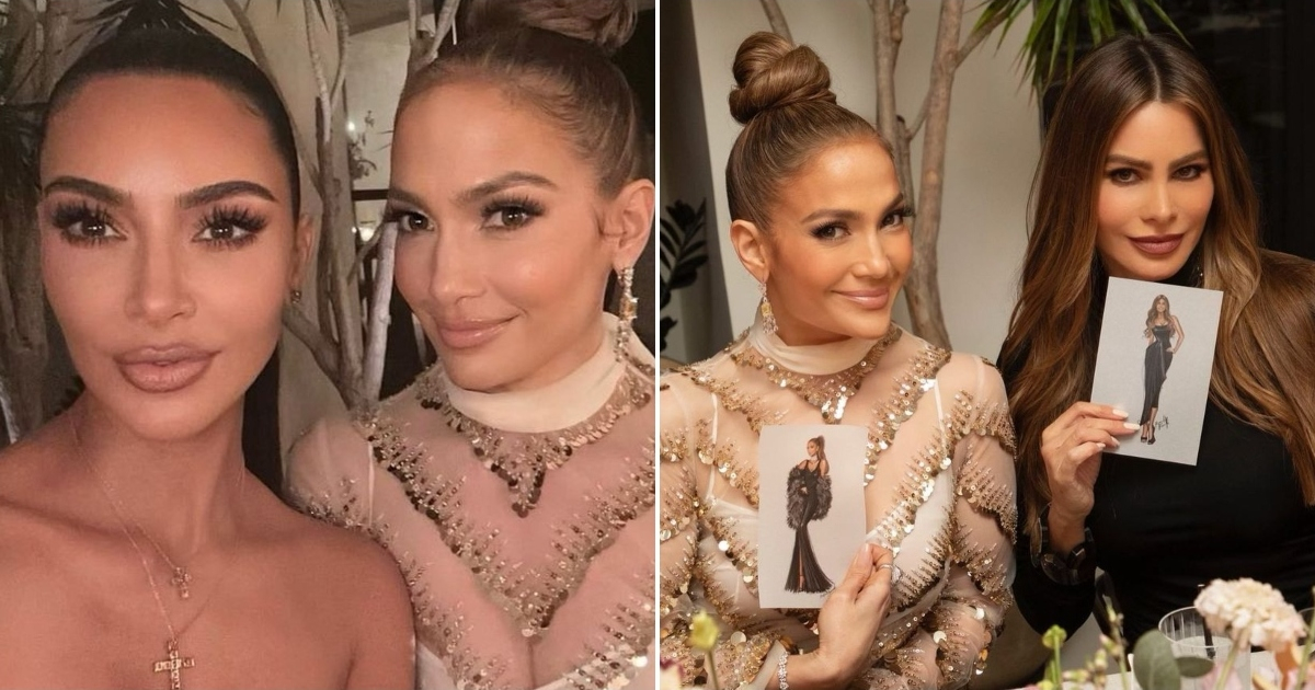 Jennifer Lopez con Kim Kardashian y Sofia Vergara © Instagram / Jennifer Lopez