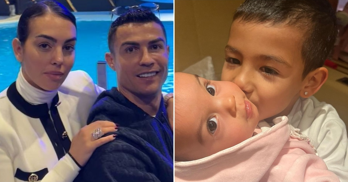 Georgina Rodríguez y Cristiano Ronaldo y sus hijos © Instagram / Georgina Rodríguez