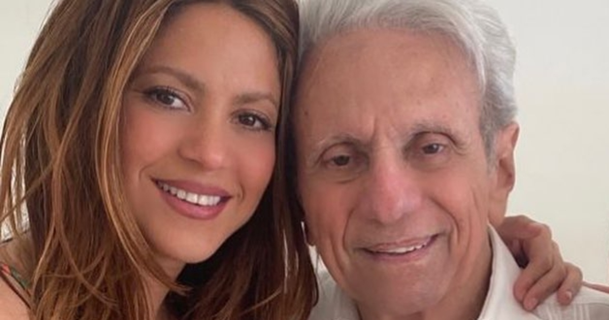 Shakira con su papá William Mebarak © Instagram / Shakira