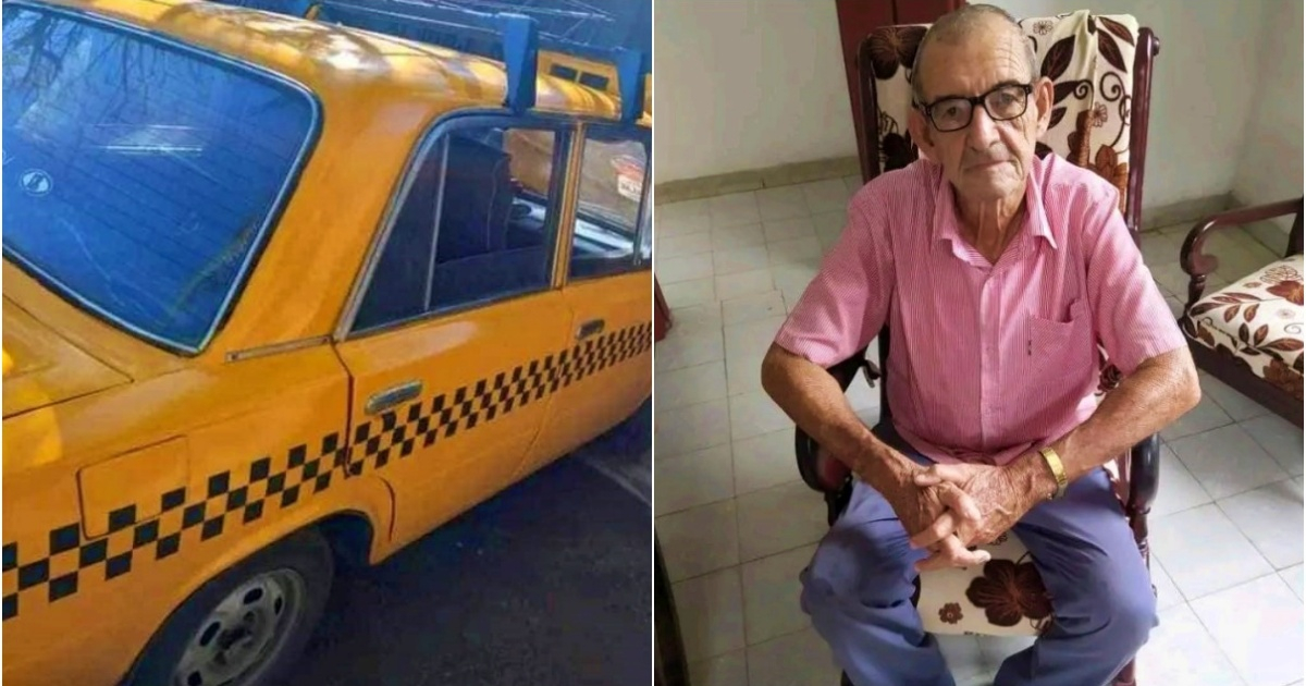 Taxi (i) y La víctima de asesinato (d) © Collage Facebook/José Luis Tan Estrada