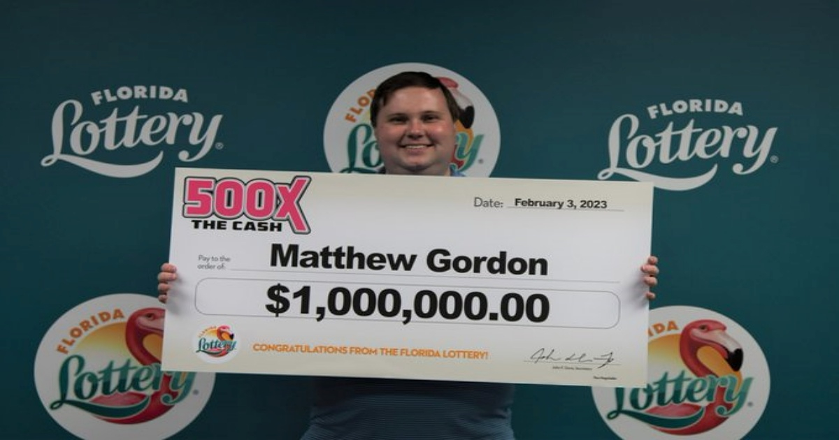 Ganador de la Loteria de Florida © Twitter/Loteria de Florida