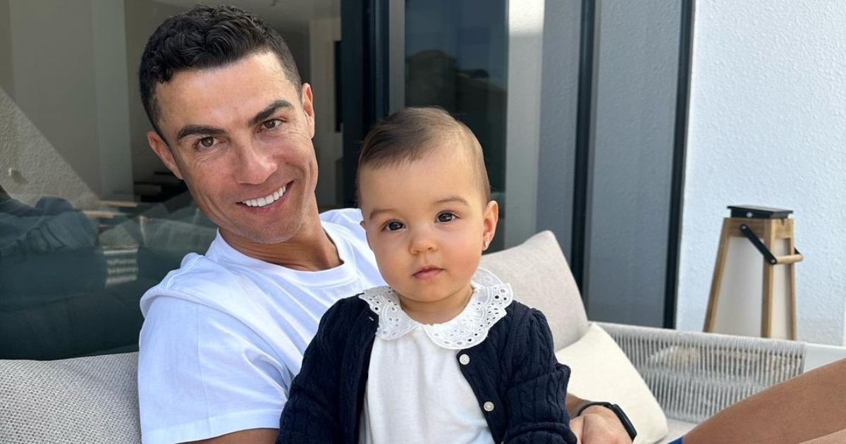 Cristiano Ronaldo con su hija Bella Esmeralda © Instagram / Georgina Rodríguez