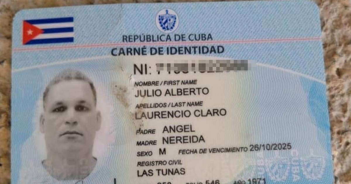 Julio Alberto Laurencio Claro © Jorge Luis Laurencio Claro / Facebook 