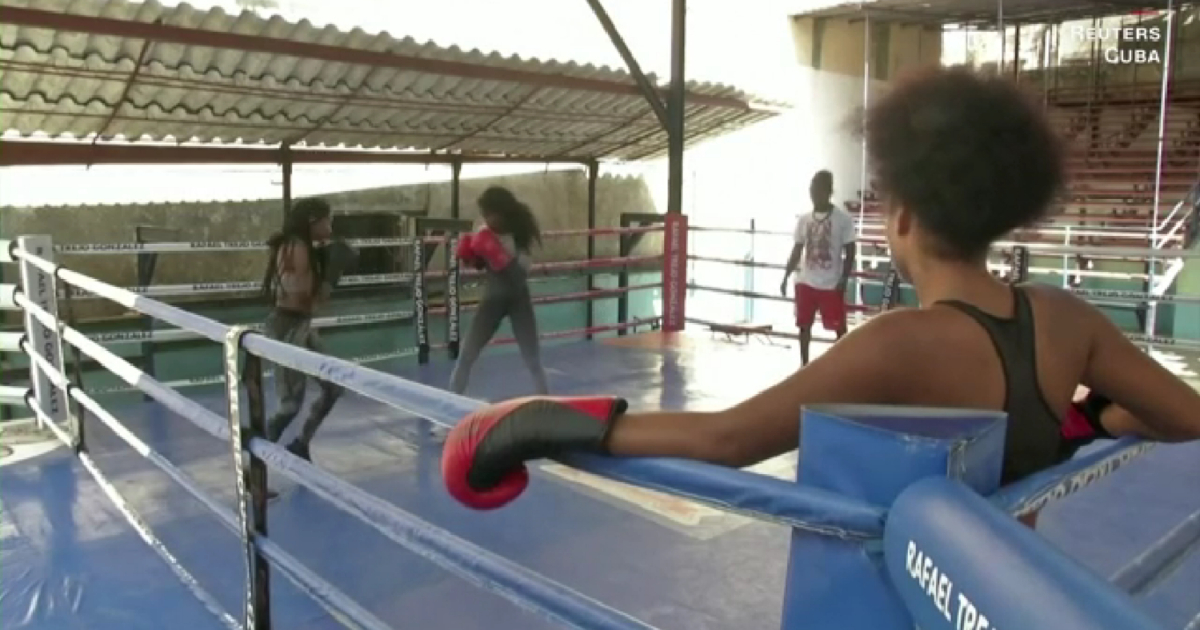 Boxeadoras cubanas © Captura de video / CNN