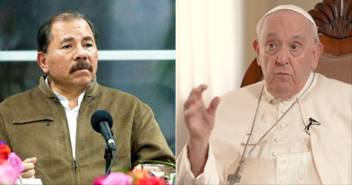 Daniel Ortega y Papa Francisco © Flickr / Fernanda LeMarie -Captura de video / Infobae