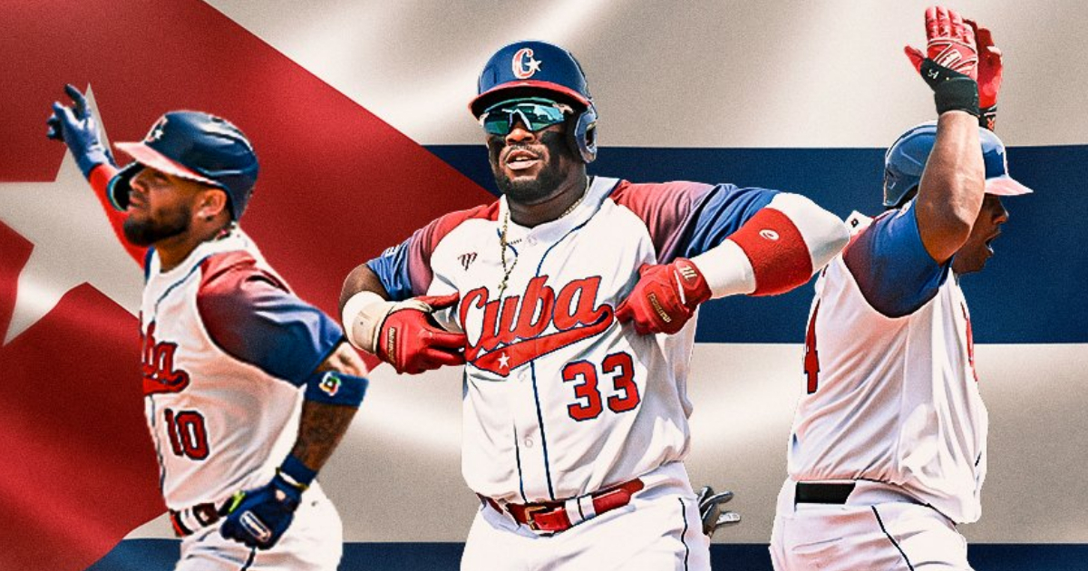 Peloteros cubanos © Twitter / World Baseball Classic
