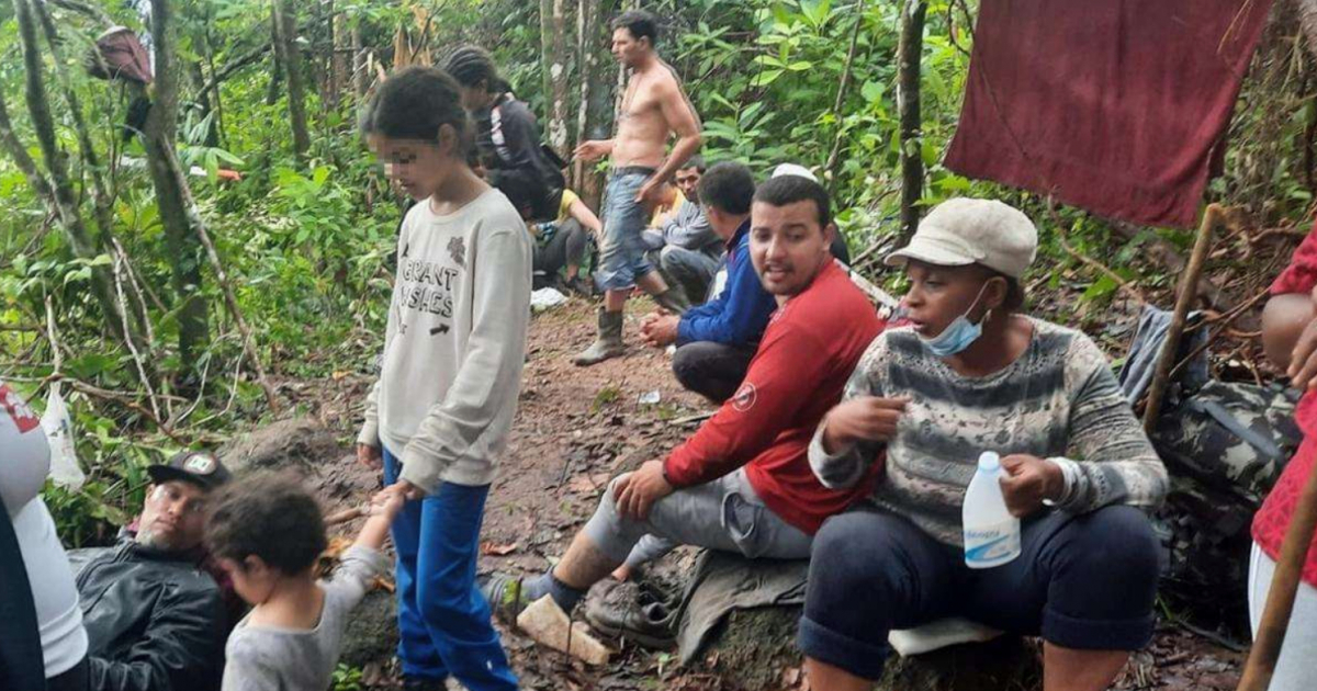 Migrantes en Selva del Darién © Facebook / Yosmel Barrios