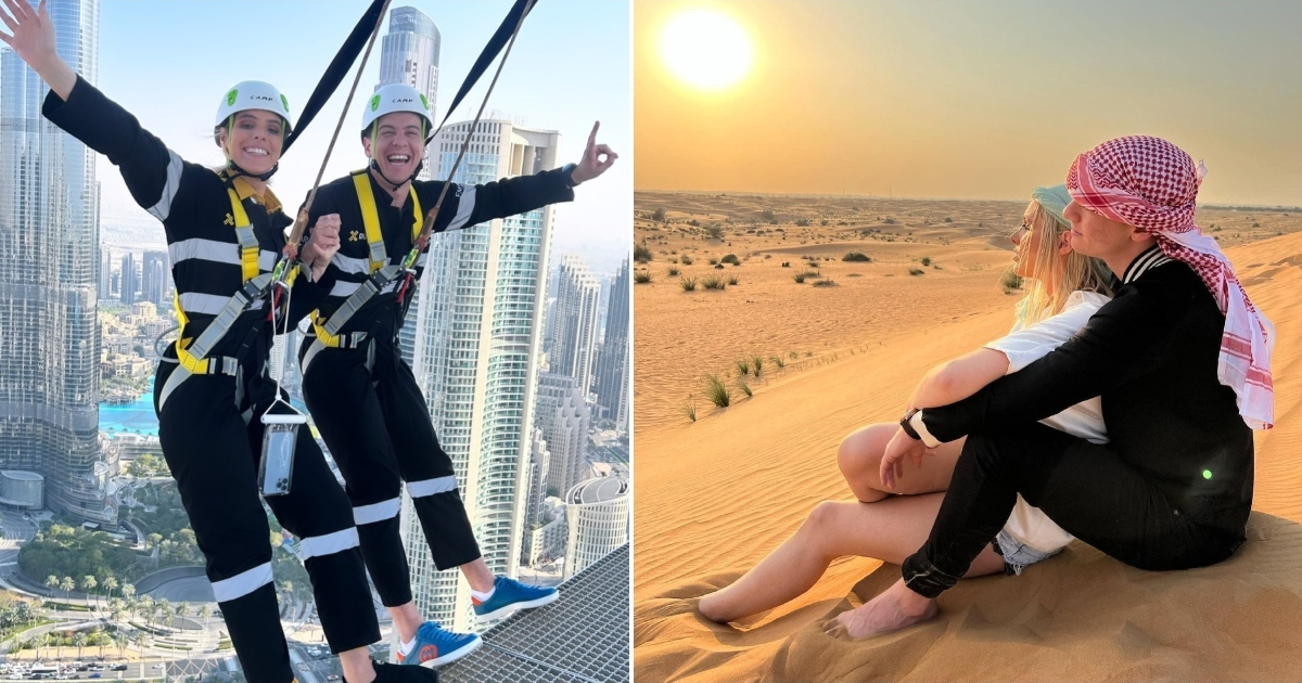 Lele Pons y Guaynaa en su luna de miel en Dubái © Instagram / Lele Pons