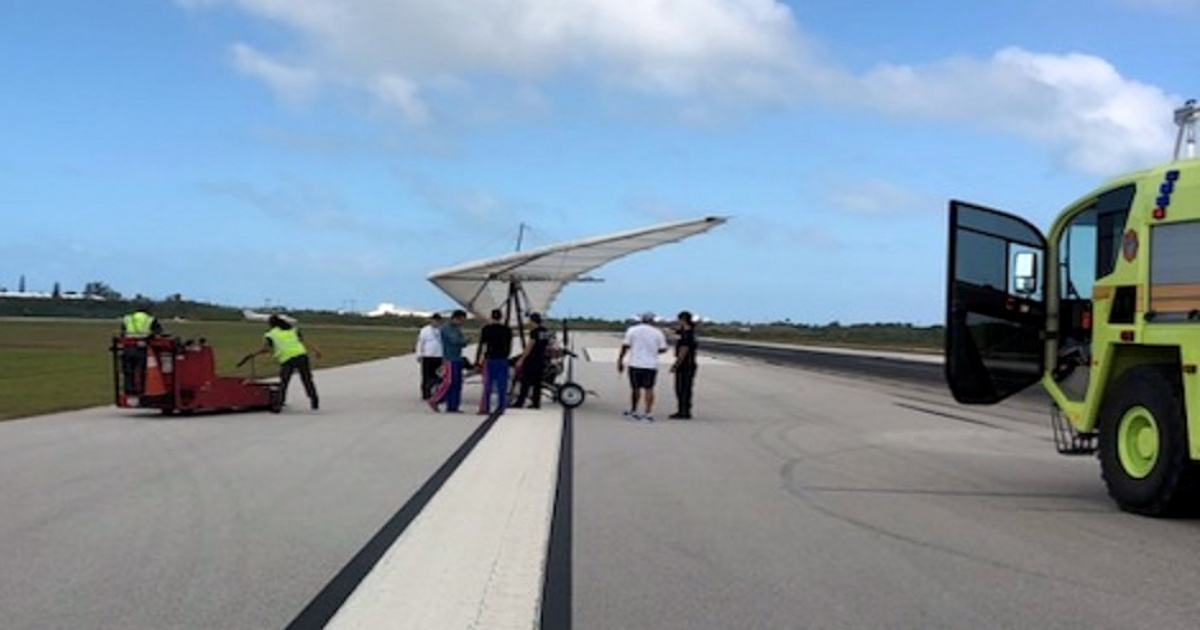 Momento en que aterrizaron en Cayo Hueso © Facebook/MCSO - Florida Keys