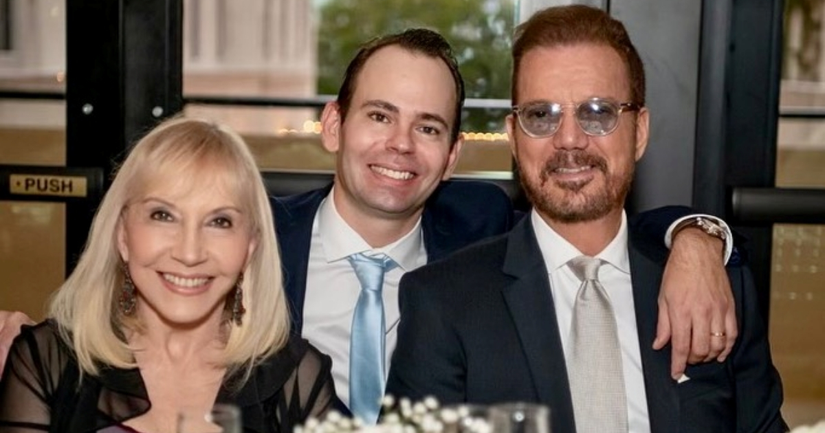 Willy Chirino, junto a su esposa Lissette Álvarez e hijo Gianfranco © Instagram / Willy Chirino