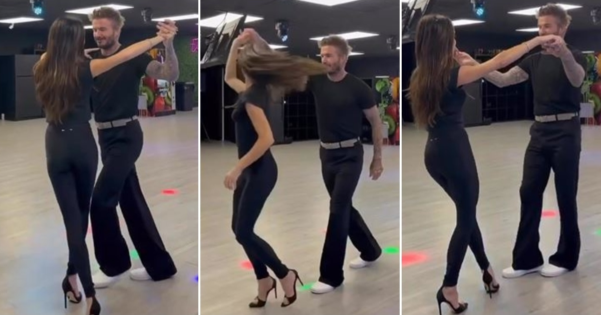 David Beckham y Victoria bailando salsa © Instagram / David Beckham