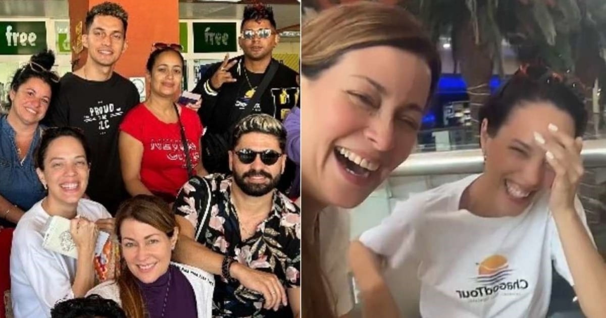 Alicia Hechavarría, Alejandro Cuervo, Maykel Amelia y otros actores cubanos © Captura de video de Instagram / maikelamelia