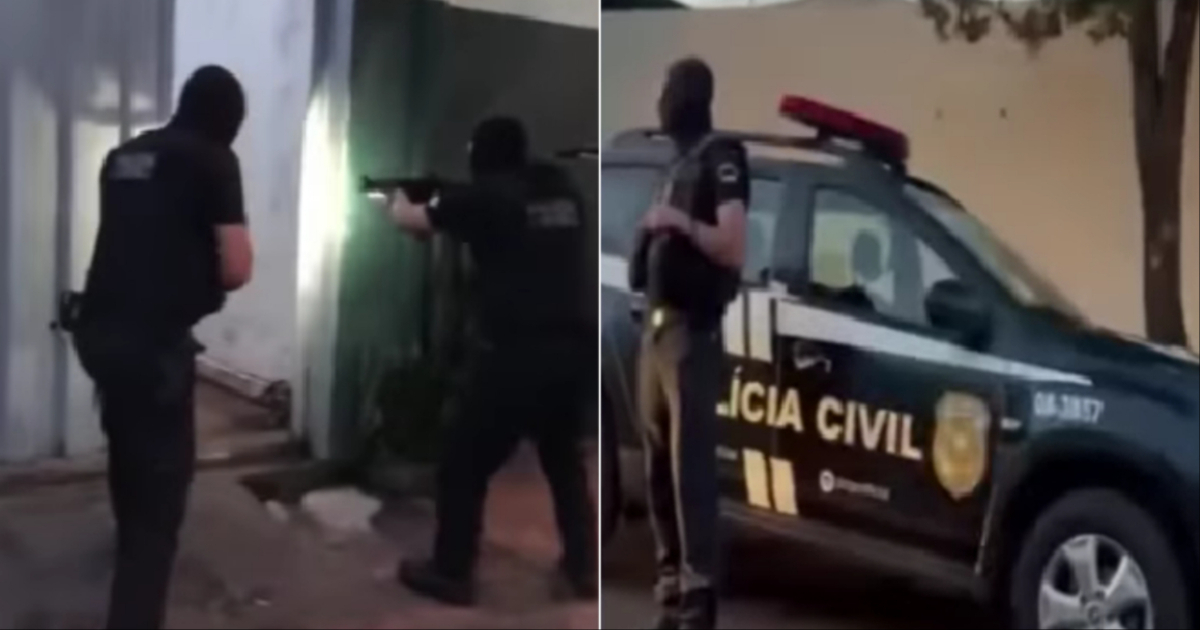 Policía de Brasil en escuela © Captura de video / UOL