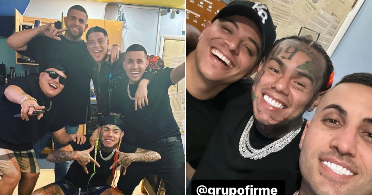 Lenier Mesa, Tekashi 6ix9ine y Grupo Firme © Instagram / Lenier Mesa