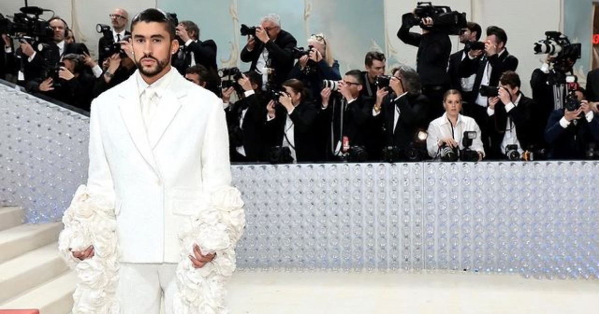 Bad Bunny en la MET Gala 2023 © Instagram /Jacquemus