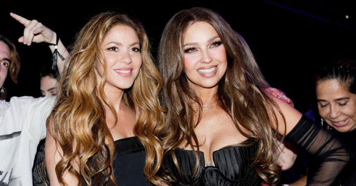 Thalia y Shakira en los gala de Mujeres Latinas en la Música de Billboard © Instagram / Shakira