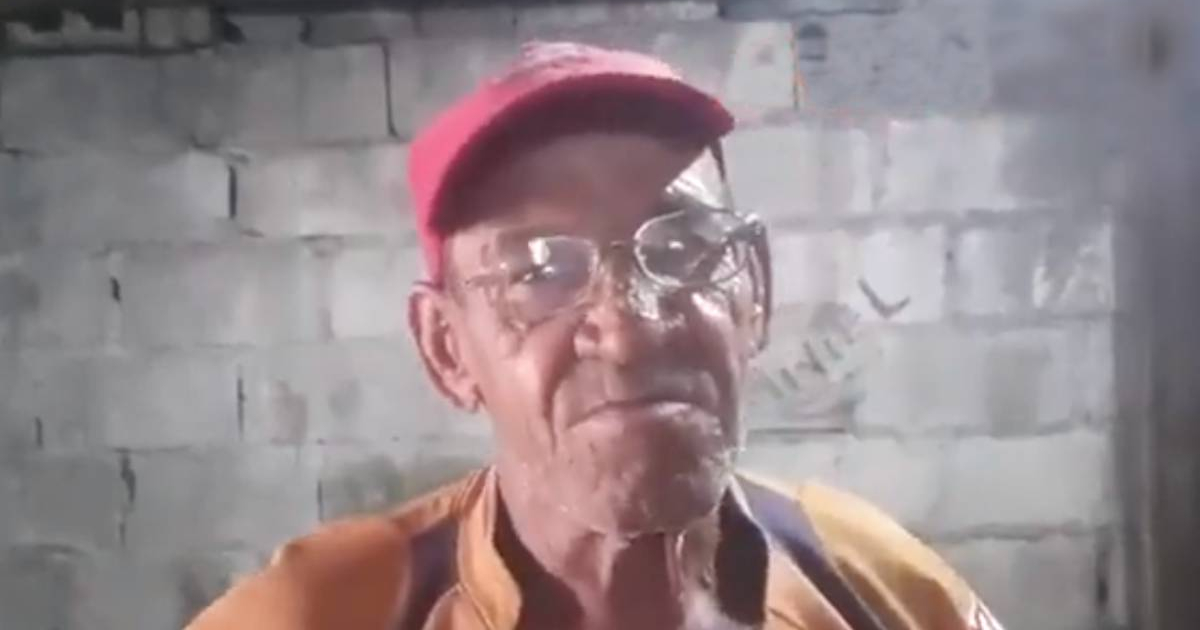 Padre de dos manifestantes de Caimanera © Captura de video/Twitter Cubanet