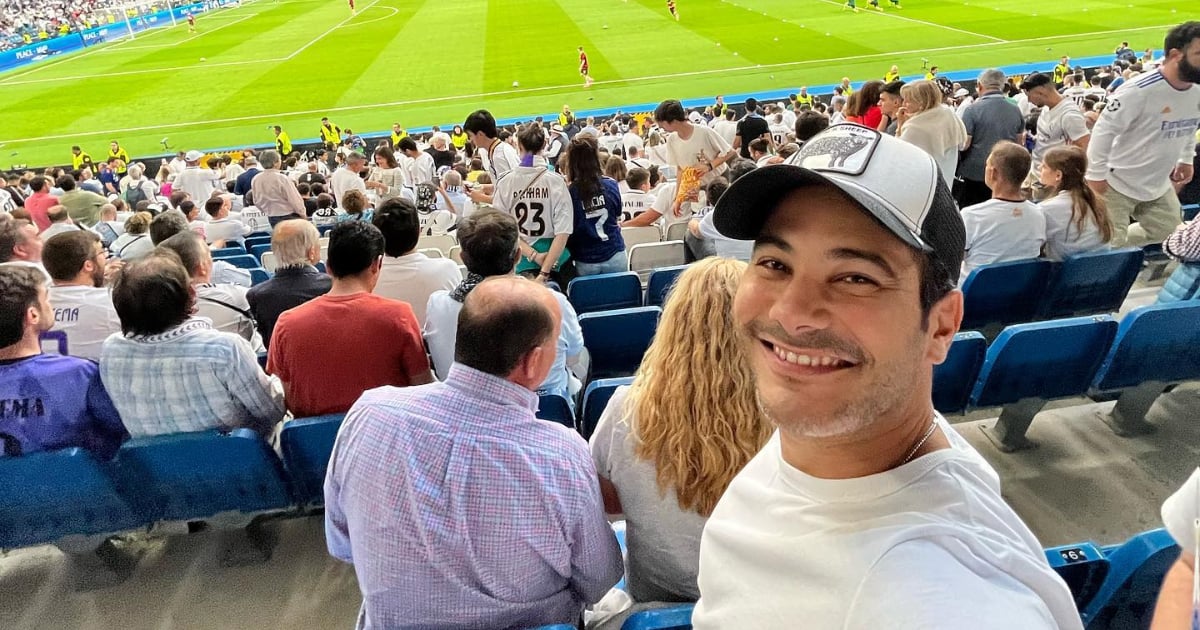 Carlos Enrique Almirante en el Santiago Bernabéu © Instagram / Carlos Enrique Almirante