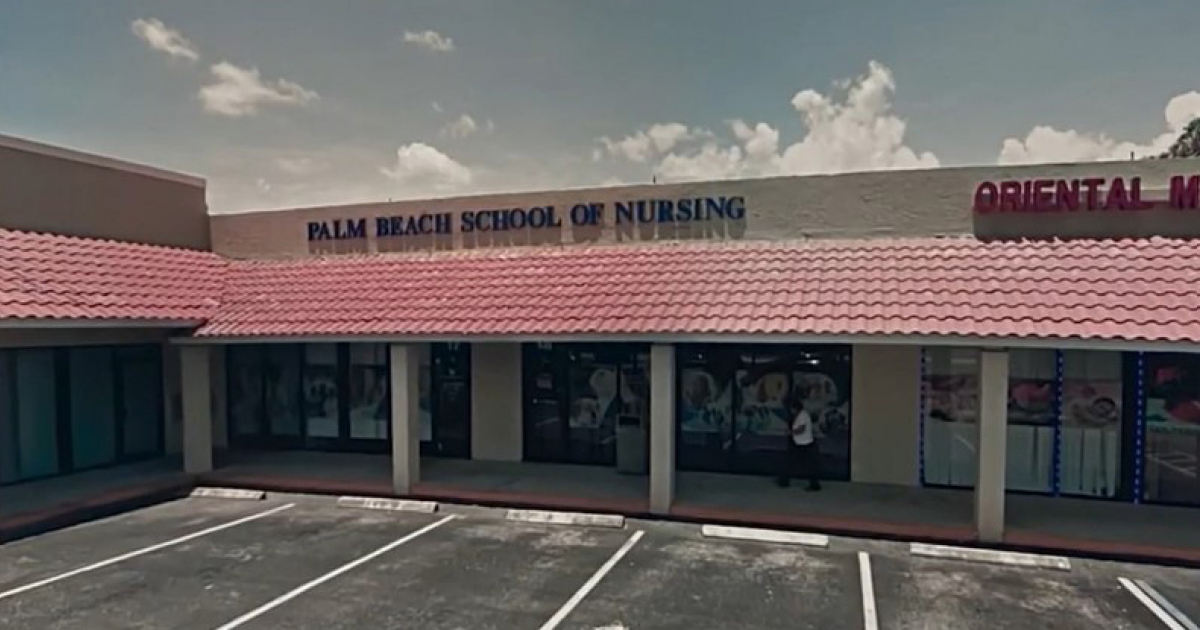 Escuela de Enfermería de Palm Beach © Captura de video NBC6