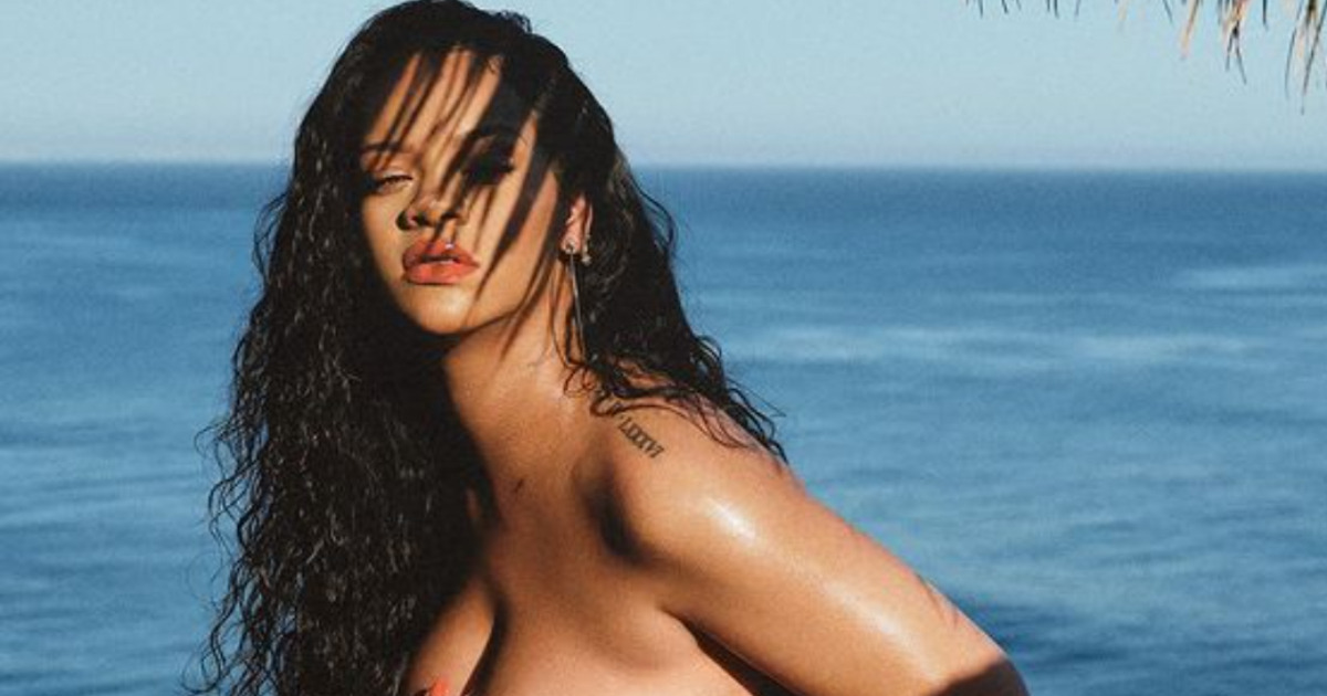 Rihanna fotos en topless embarazada © Instagram / Rihanna