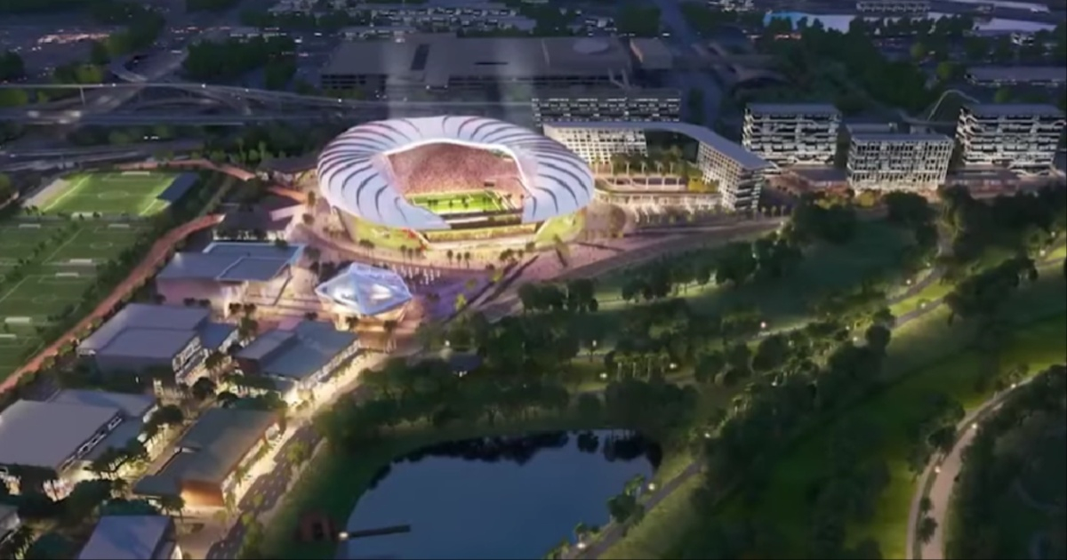Nuevo estadio del Inter Miami © Captura de Youtube / Mundo Deportivo