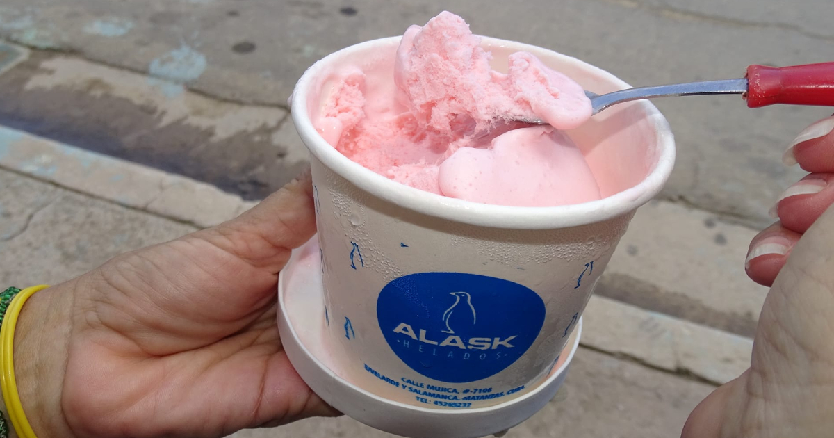 Pote pequeño de helado © Ciudad de Matanzas en Fotos / Facebook