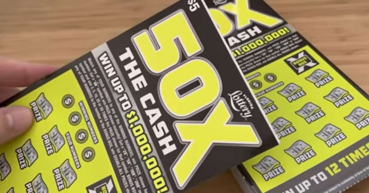 Boletos del juego 50X The Cash © Captura de video de YouTube de The Entire Pack | 50X The Cash