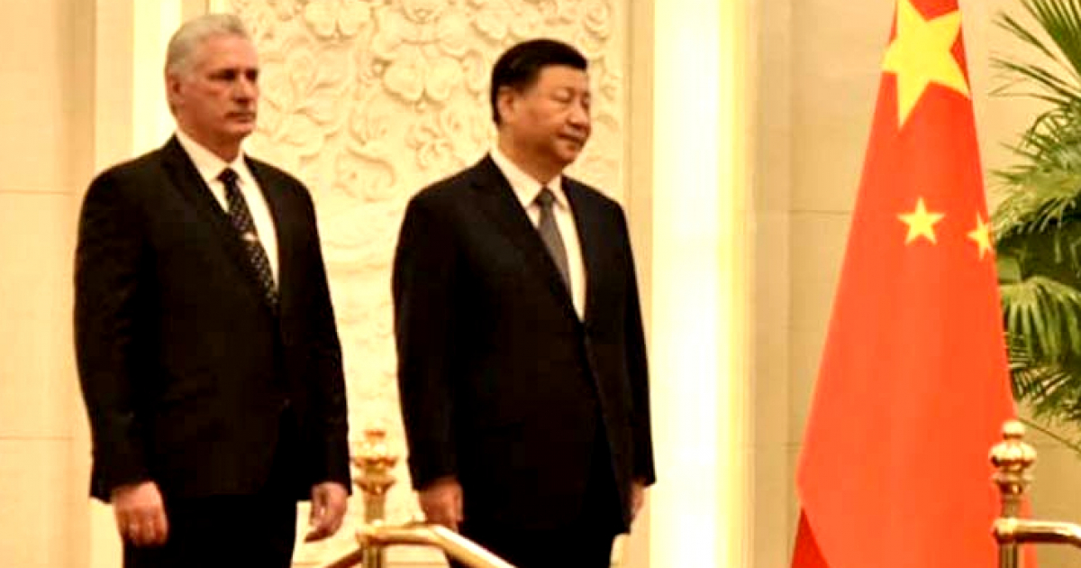 Díaz-Canel y Xi Jinping (imagen de archivo) © Twitter / @PresidenciaCuba