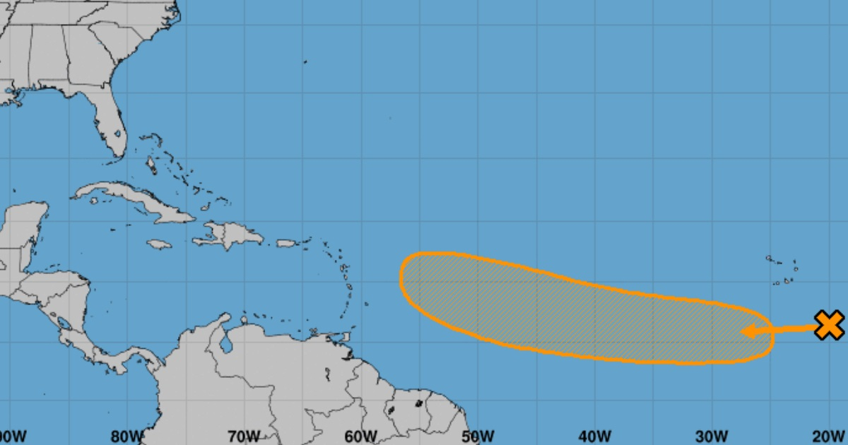 Pronóstico de desplazamiento de la onda tropical © NHC