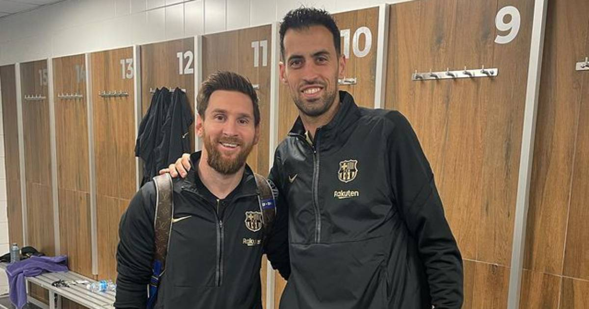 Sergio Busquets y Leo Messi © Instagram Sergio Busquets