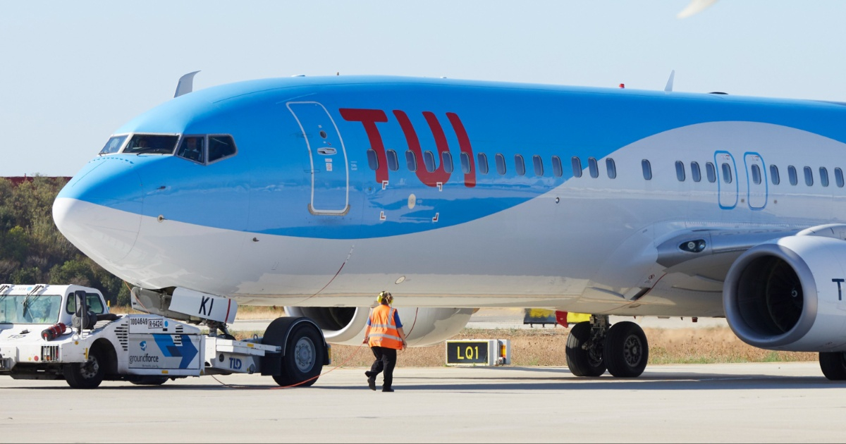 Avión de aerolínea TUI © Twitter / TUI