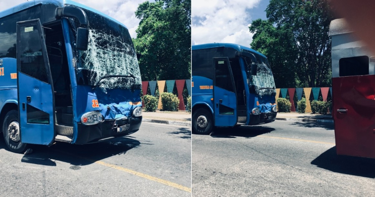 Imágenes del accidente © Facebook / ACCIDENTES BUSES & CAMIONES, por más experiencia y menos víctimas