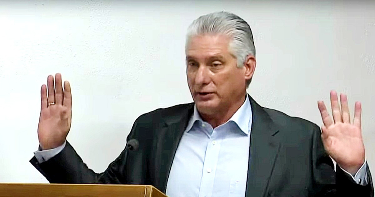 Miguel Díaz-Canel (imagen de archivo) © Captura de video / Canal Caribe