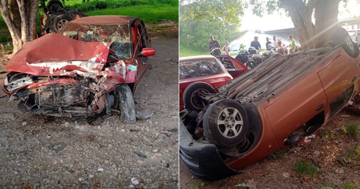 Imágenes del accidente © Facebook / ACCIDENTES BUSES & CAMIONES, por más experiencia y menos víctimas