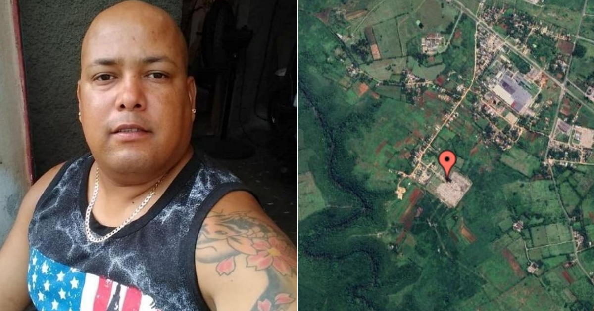 Daniel Yoel Cárdenas, preso del 11J en Matanzaas y ubicacióin del Combinado del Sur © Facebook / Tatica León - Google Maps