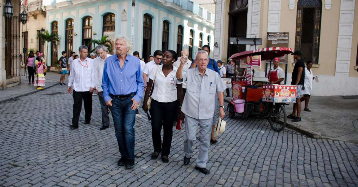Richard Branson en La Habana (imagen de archivo) © Twitter / @richardbranson